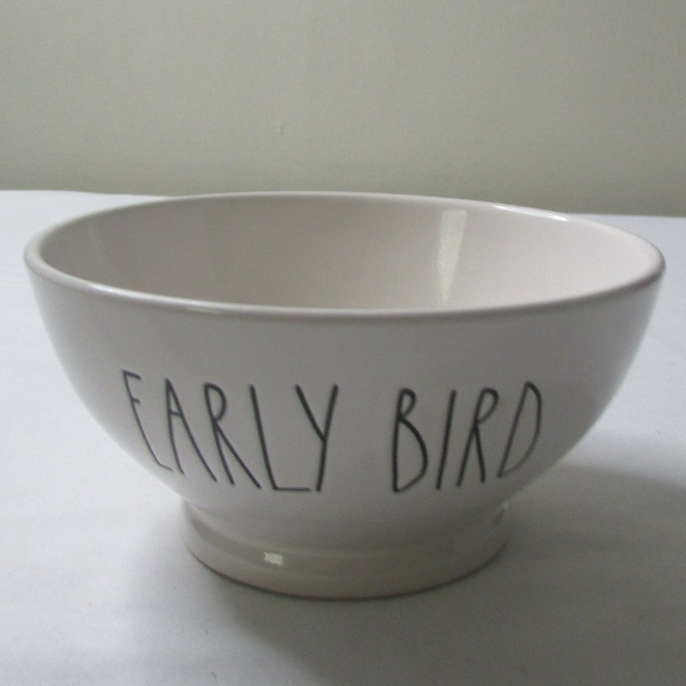 Rae Dunn Bowl Early Bird White Cereal Bowl